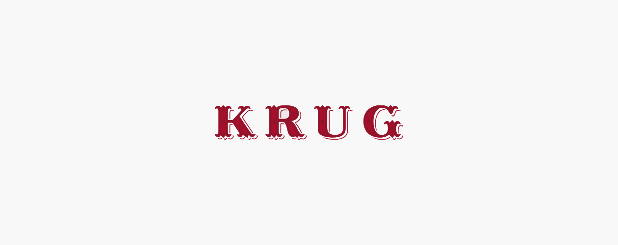 Logo Champagne Krug · Agence Pierre Katz · design d'identité de marque